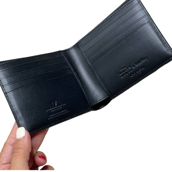 Coach Disney Mickey Mouse X Keith Haring 3 In 1 Wallet Red Black - Picture 6 of 12